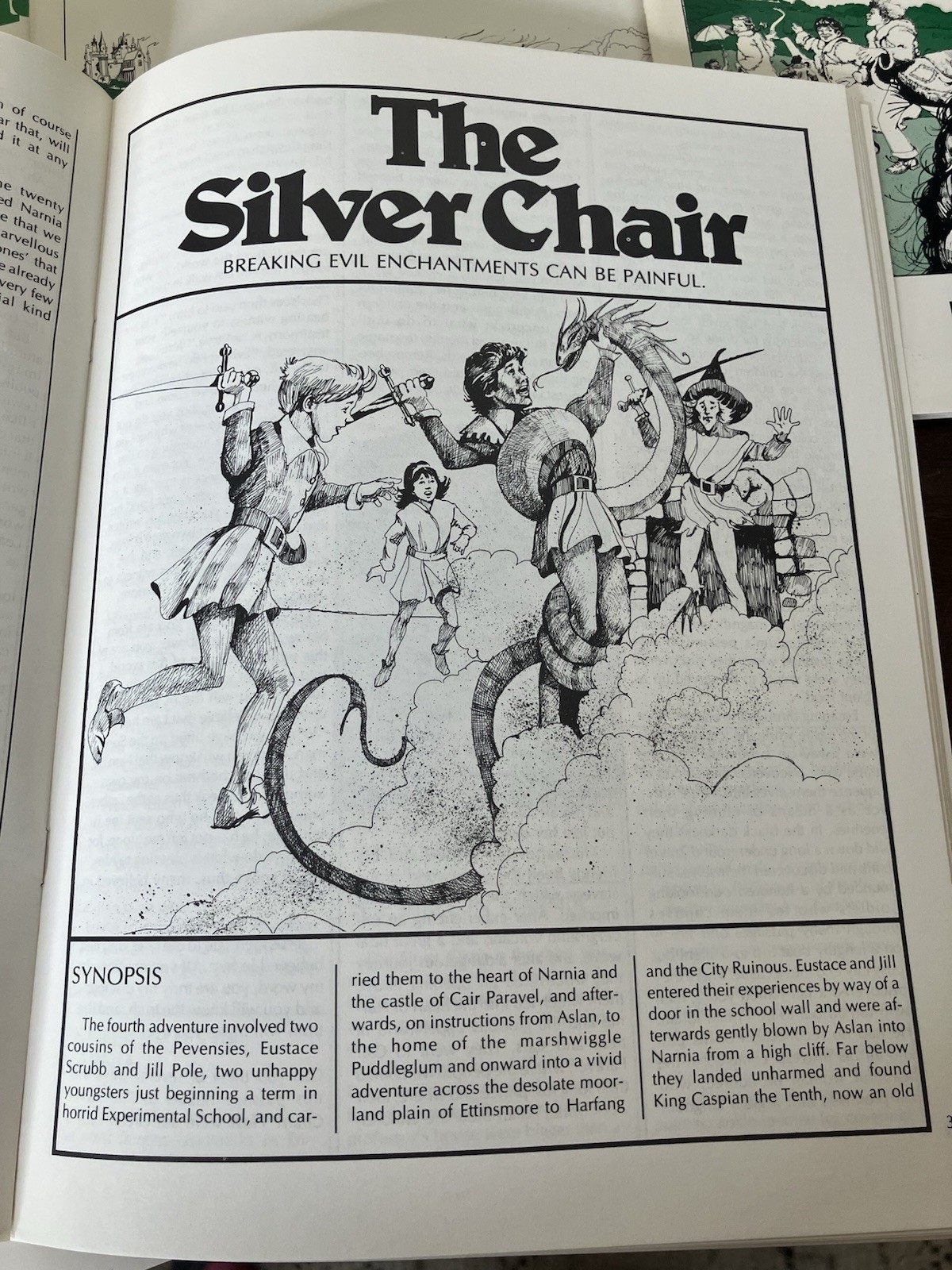 Vintage 1978 Voyage to Narnia Curriculum Set David C Cook C.S. Lewis Map Book +