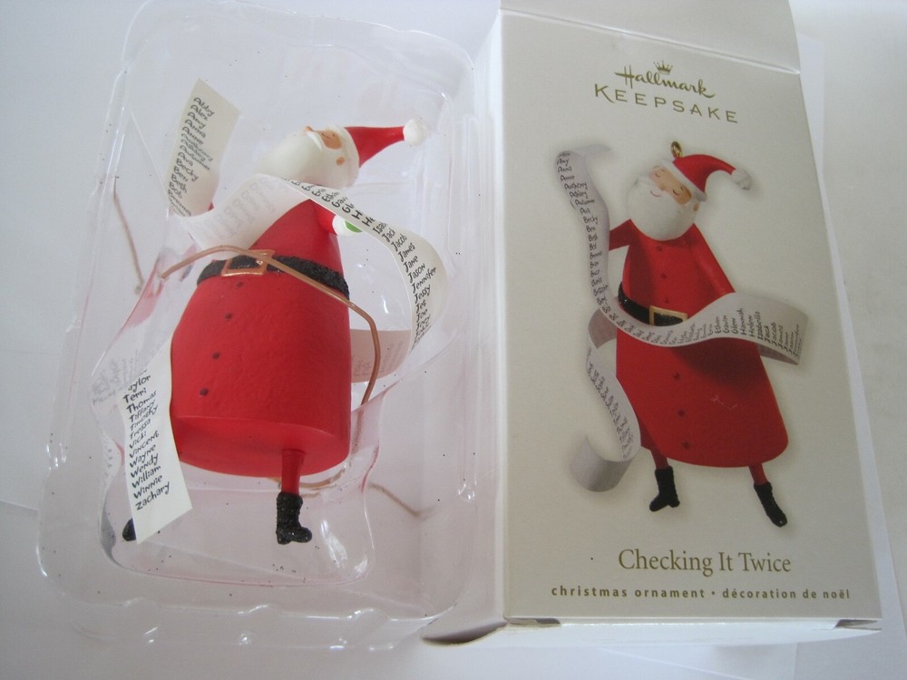 Hallmark Keepsake Ornament Checking It Twice 2010