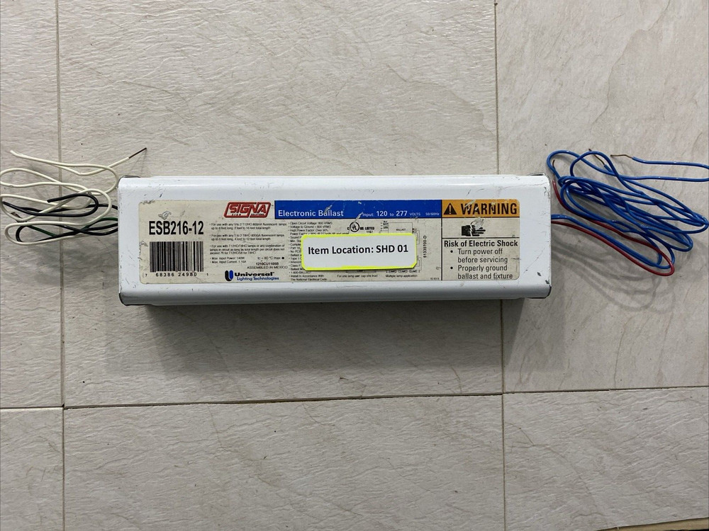 SIGNA ELECTRONIC BALLAST ESB216-12