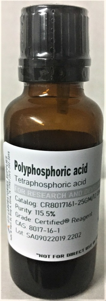 Polyphosphoric acid, 115.5%, Certified® Reagent 25g
