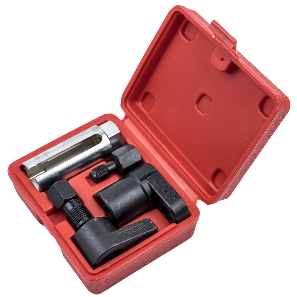 6pc Oxygen Sensor Socket Set 7/8" for Vacuum Switch Thread Chaser with Case