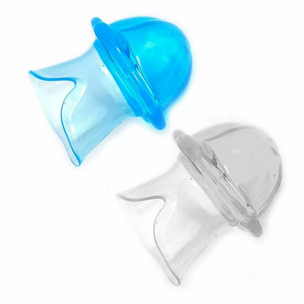 2XAnti Snoring Sleep Aid Device Silicone Tongue Mouthpiece Snore Stopper w/Case~