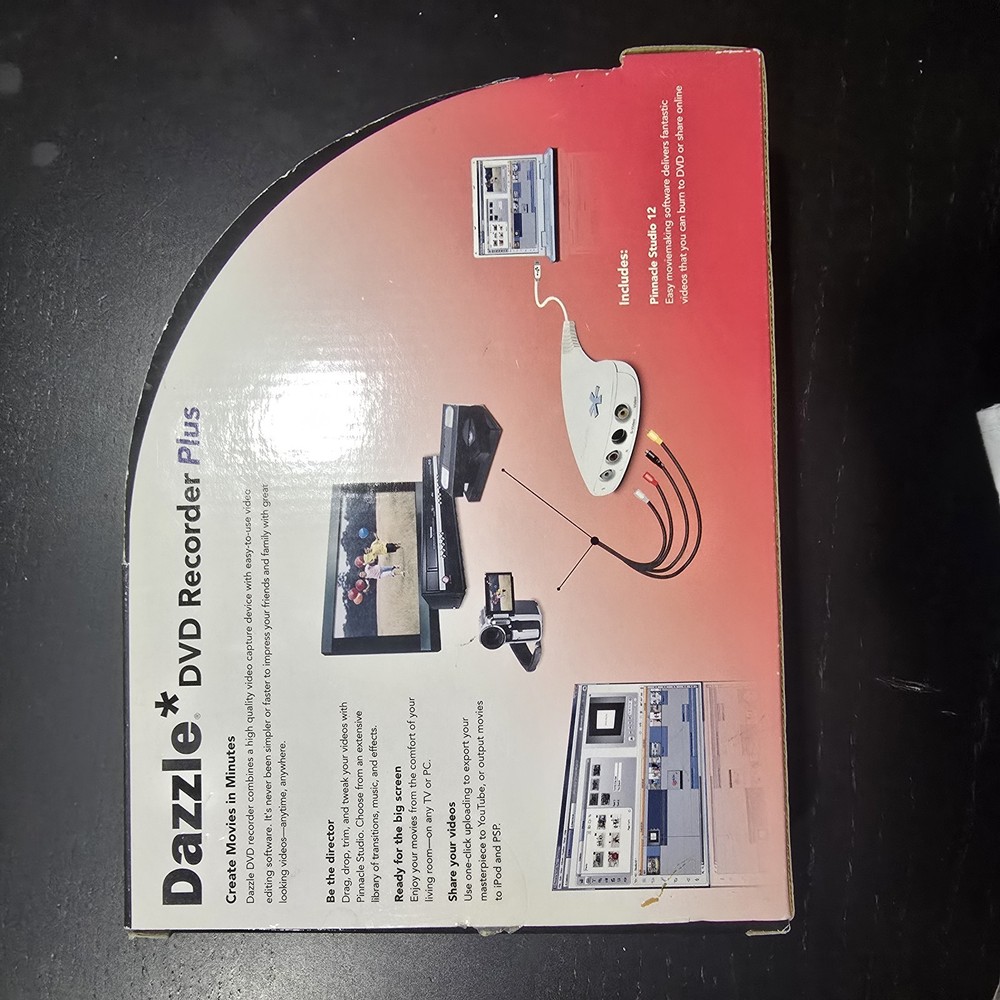Dazzle Dvd Recorder Plus (untested)device ,disk , Manual#78