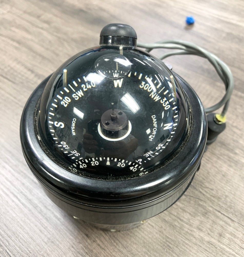Clear Danforth Marine Compass Corsair W Mounting Bracket NO RESERVE