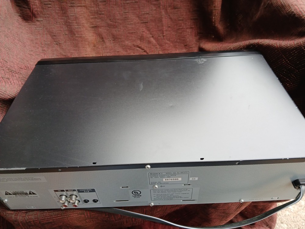 sony stereo cassette deck tc-we475
