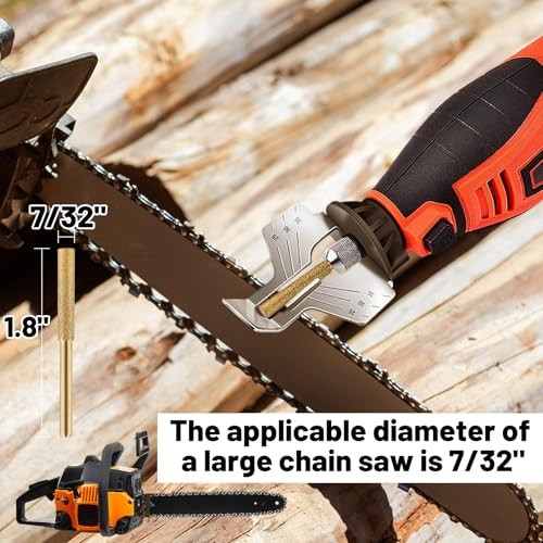 18pcs High Hardness Titanium Plated Chainsaw Sharpener Bits for Chain, 18 Pcs