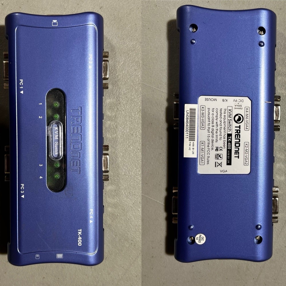 Trendnet Tk-400 Ps/2 Kvm Switch – 4 Ports External