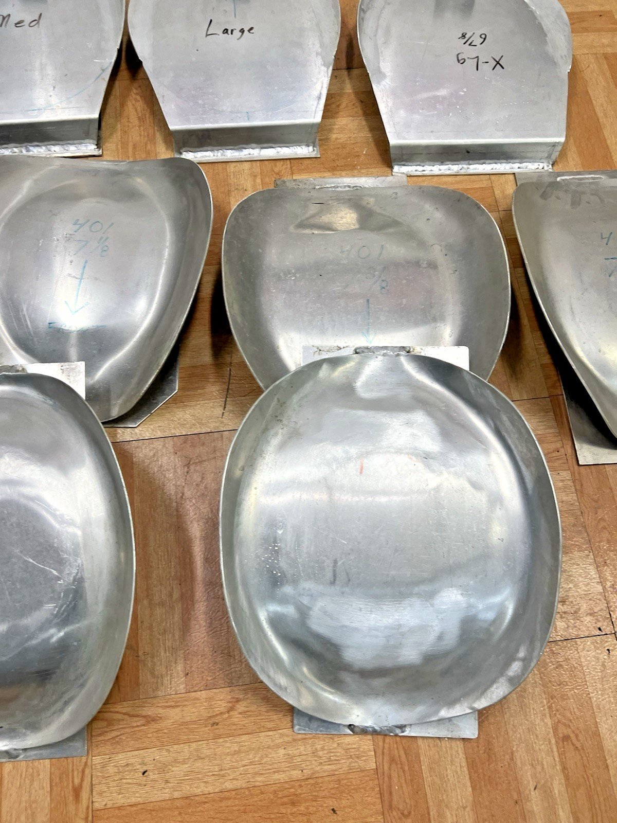 Vintage Aluminum Hat Mold Lot MILLINERY Cowboy factory industrial making metal