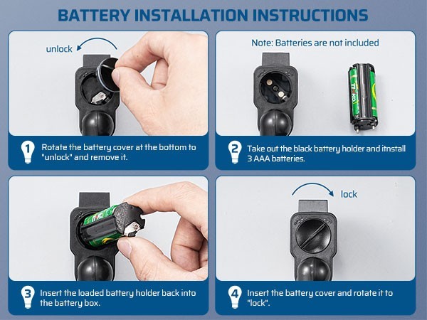 DEWENWILS Motion Sensor Plug Outdoor 50FT Detection 4 Modes Weatherproof