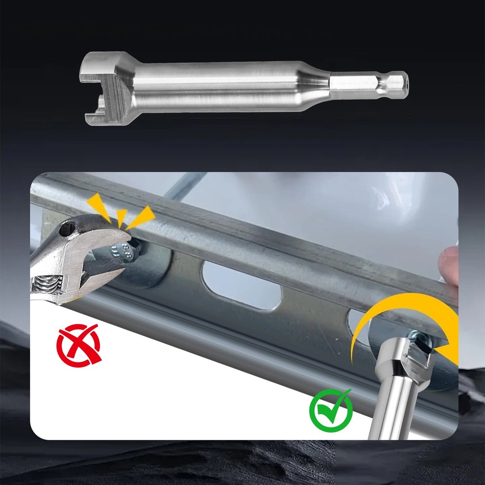 3/4" Strut Channel Adapter Nuts & Bolts Drill Bit Socket Wrench Tool New