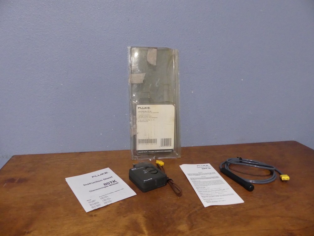 Fluke 80PK-3A Type K Thermocouple Surface Probe w/ 80TK Module