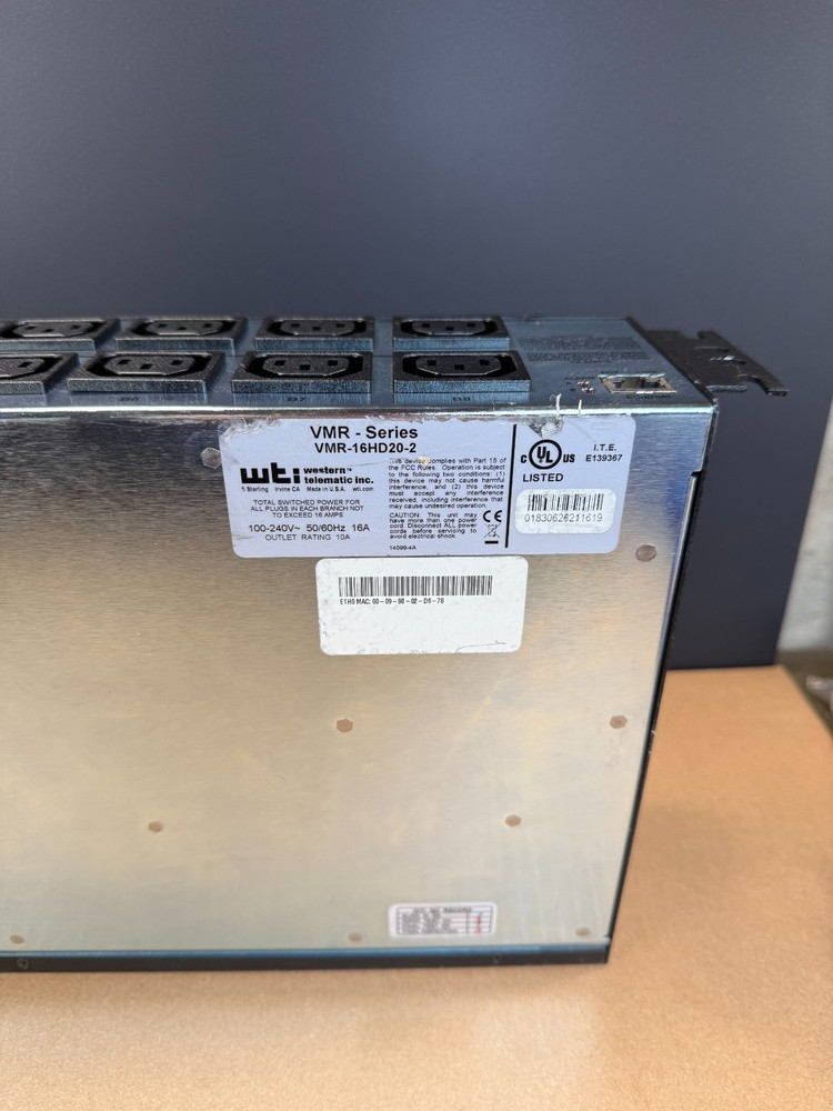 WTI VMR-16 MANAGED POWER CONTROLLER Works Ships Fast!!!