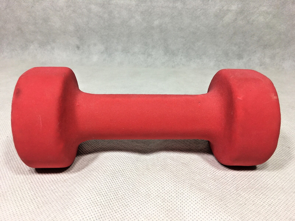 5 lb Dumbbell 5 Pounds Red Single One