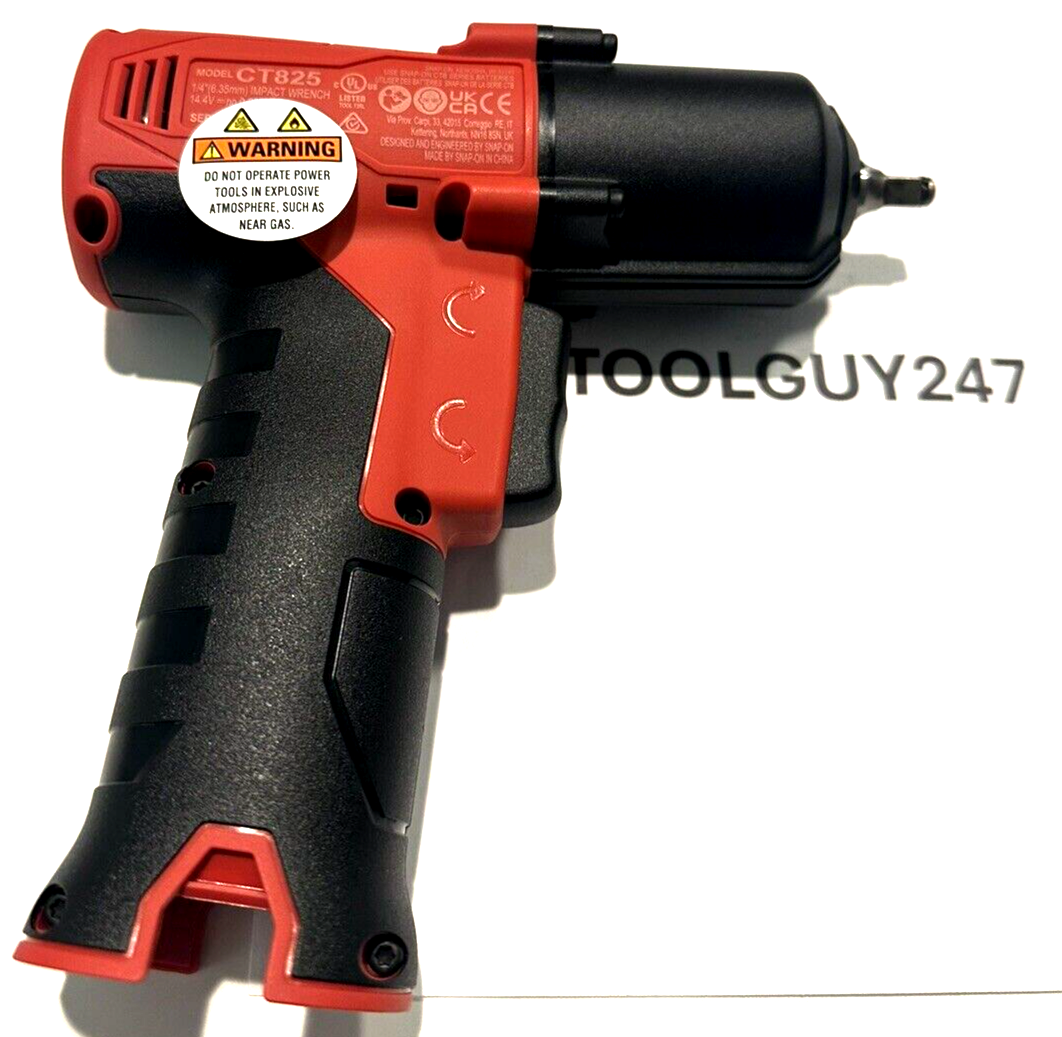 SNAP ON TOOLS NEW Lithium Ion CT825DB 14.4V 1/4" drive Brushless Impact Wrench
