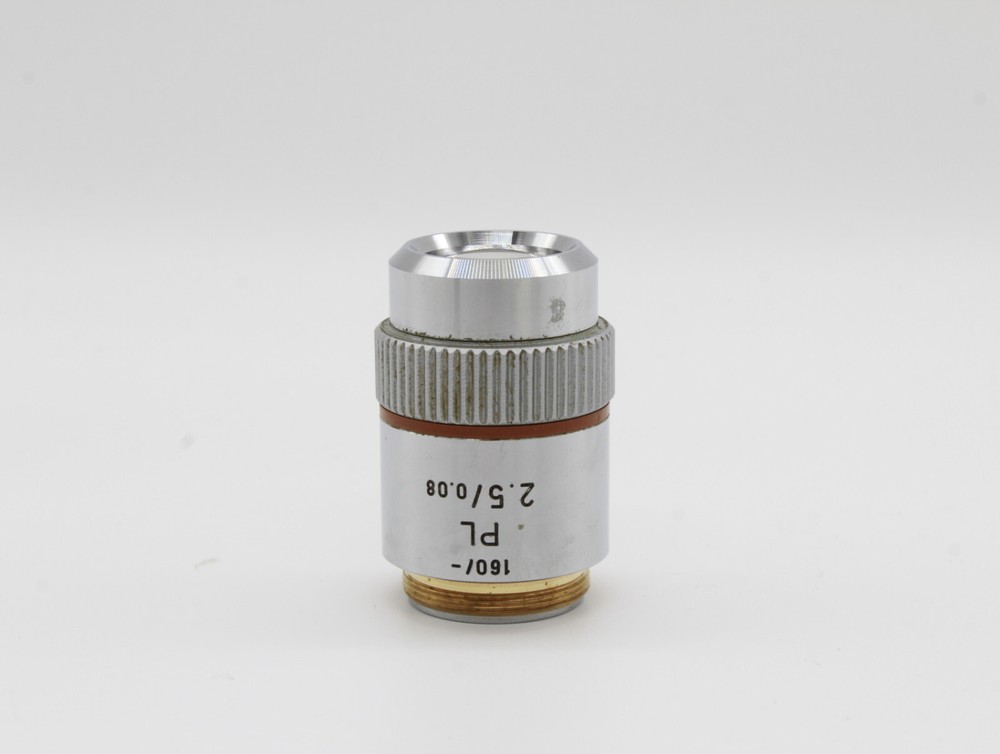 Leitz Microscope Obective PL 2.5 / 0.08 160 RMS thread #Ob5