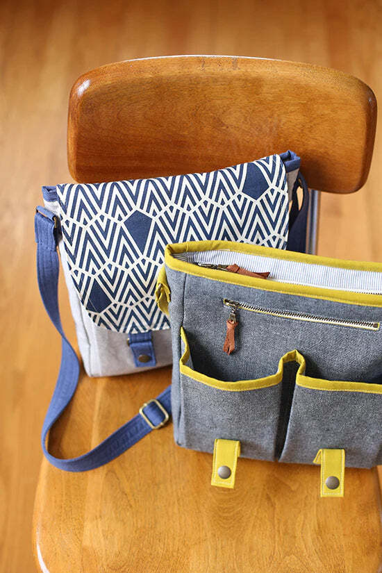 Campfire Messenger Bag Pattern by Noodlehead