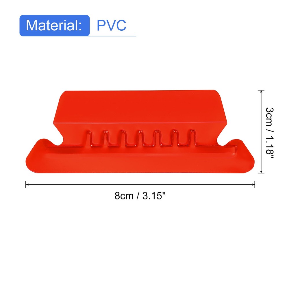 Hanging File Folder Tabs, 2 Inch File Folder Tabs and Inserts, Red, 100 Pcs