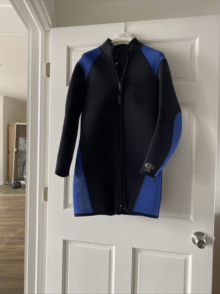 Bare 7mm Supra Wetsuit w/ Jacket - Black/Blue. Men’s Medium Long