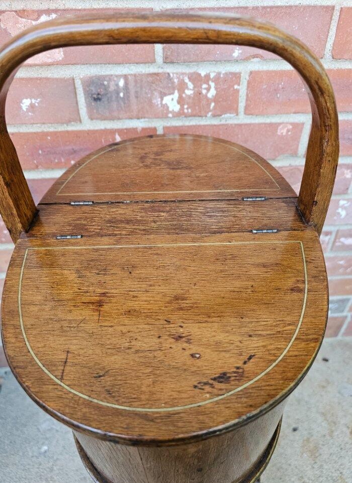 Antique Sewing Cabinet Stand Solid Mahogany