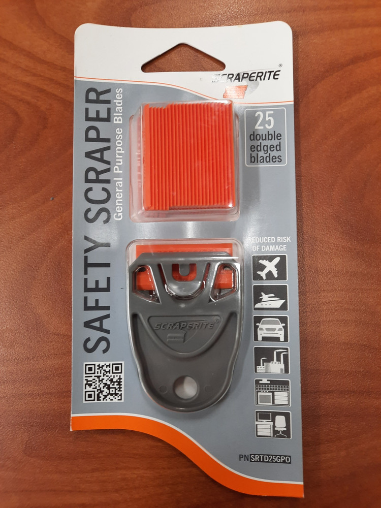 ScrapeRite plastic razor sign vinyl removal tool 25pack