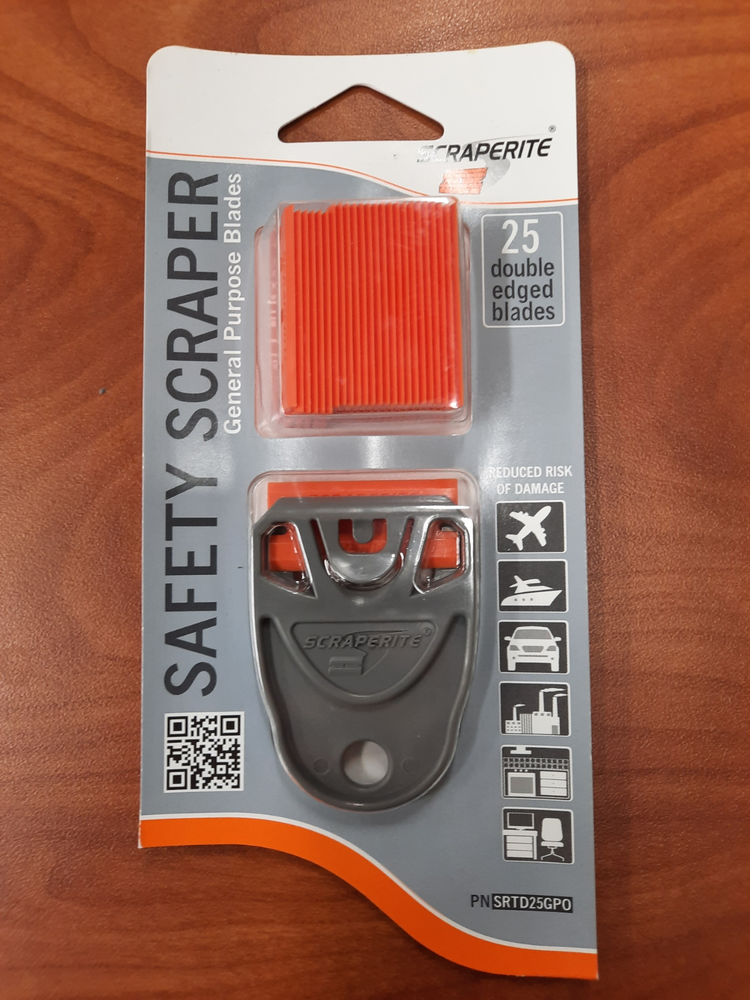 ScrapeRite plastic razor sign vinyl removal tool 25pack