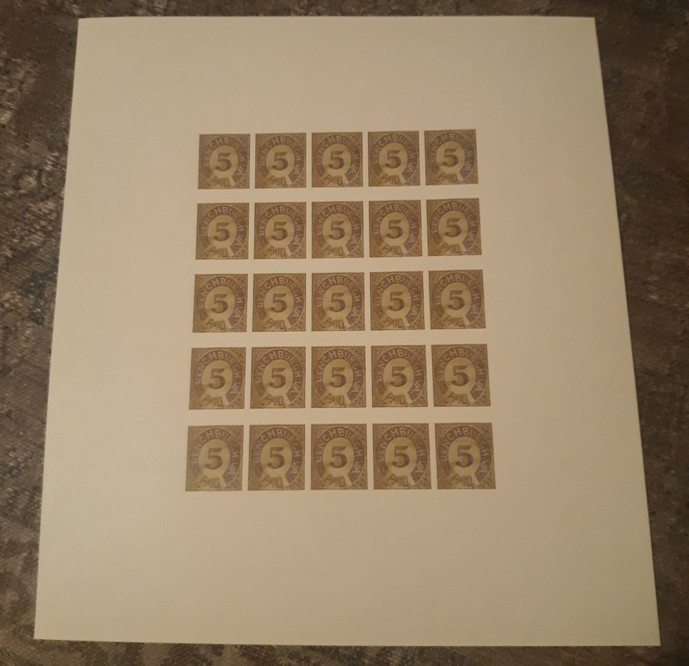 Confederate Facsimile Lithograph Reproduction Sheets 7 Different