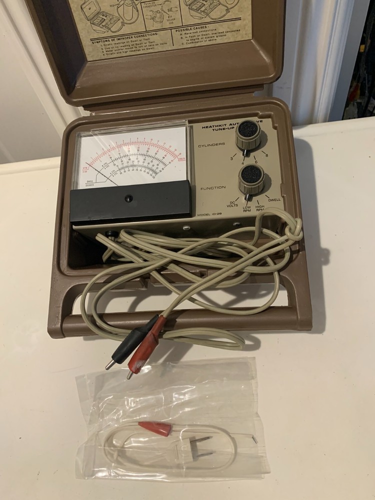 Vintage Heathkit model ID 29 in plastic carry case Untested