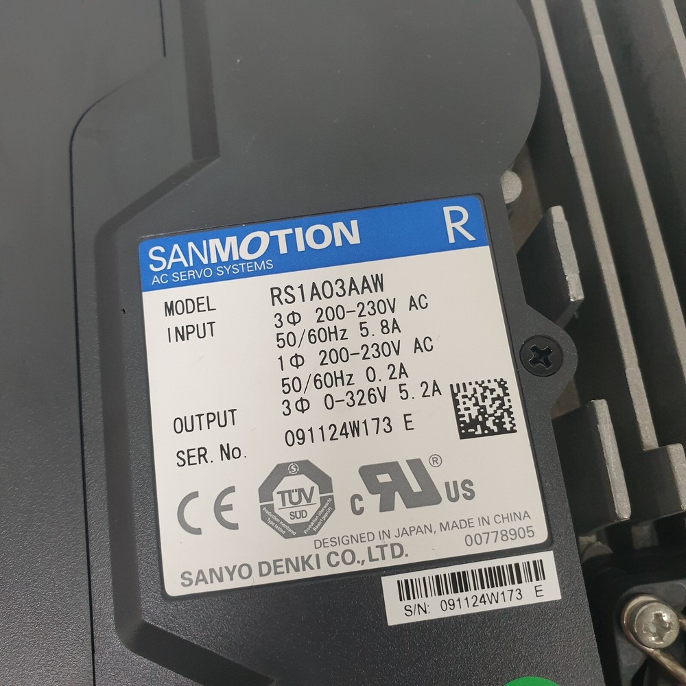 Sanyo Denki RS1A03AAW SANMOTION AC Servo System