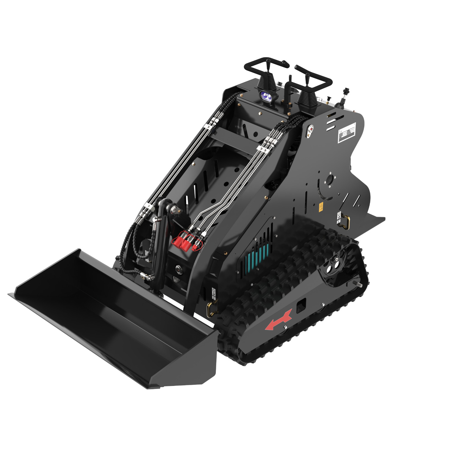 Mini Skid Steer Loader 13.5HP Tracked Compact Stand-On Loader