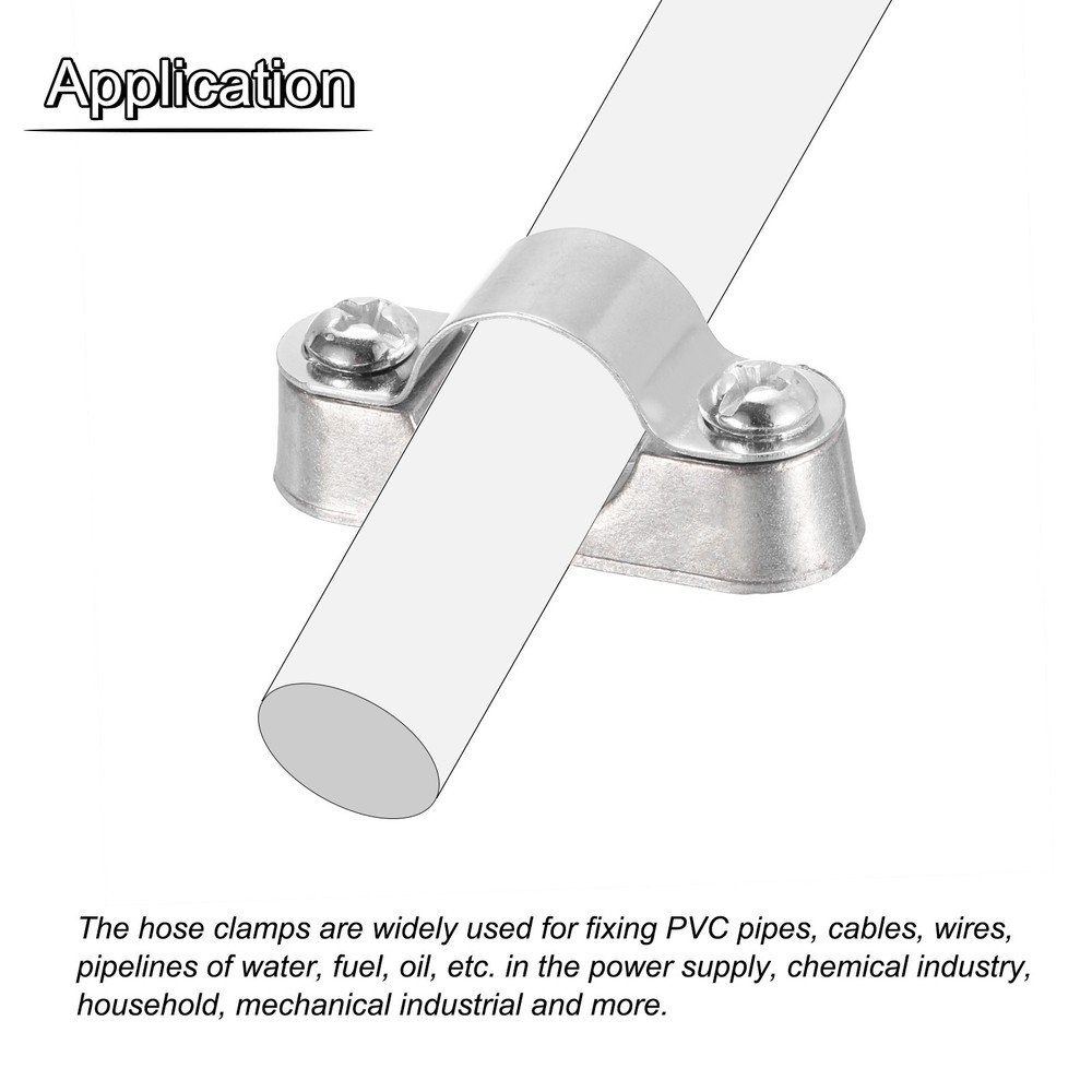 10Pcs Pipe Support Pipe Bracket Clamp Wall Mount Ceiling Mount for 39mm Pipe