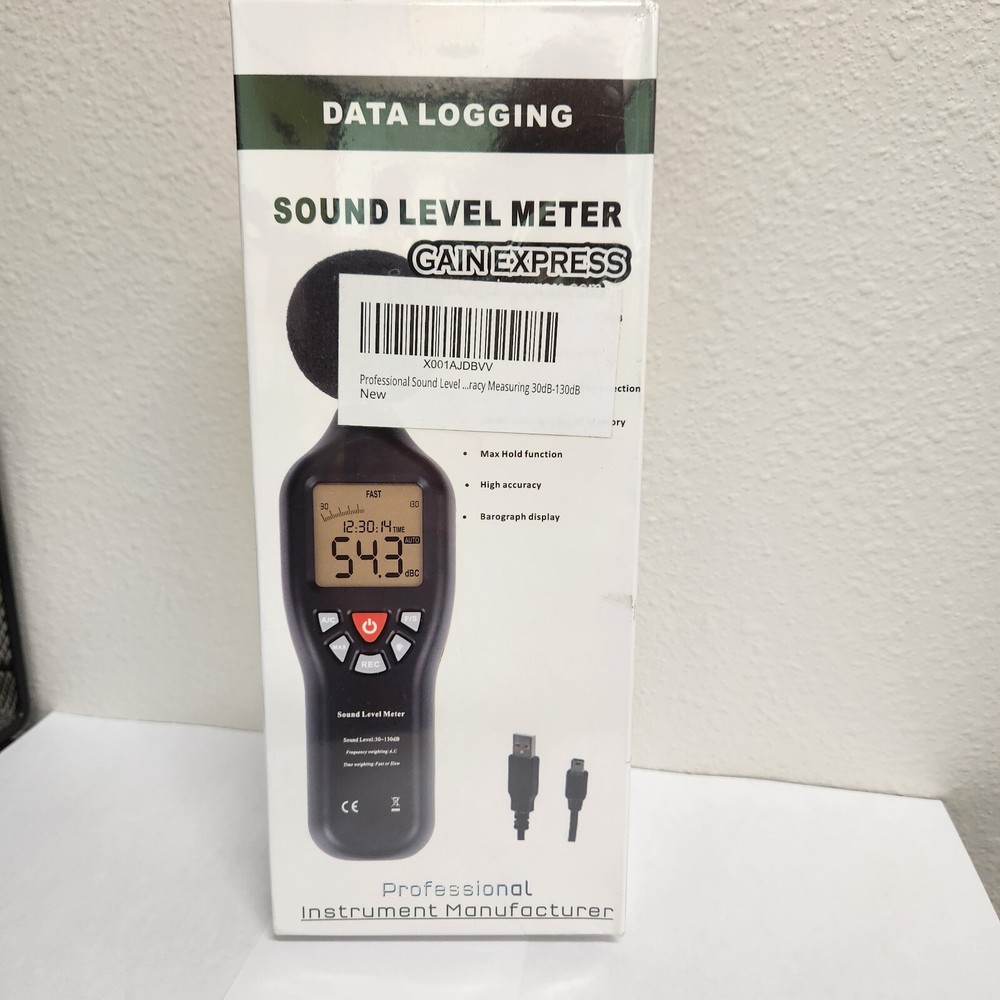Gain Express Professional Sound Level Meter with without Data Record Function