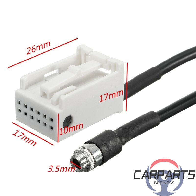 AD AUX Audio Input Female Adapter Cable for BMW E63 E64 E60 E61