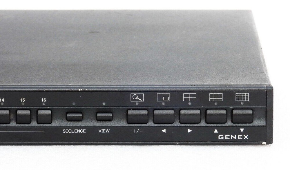 PELCO GENEX 16 CHANNEL SECURITY CAMERA DUPLEX COLOR MULTIPLEXER MODEL MX4016CD-X