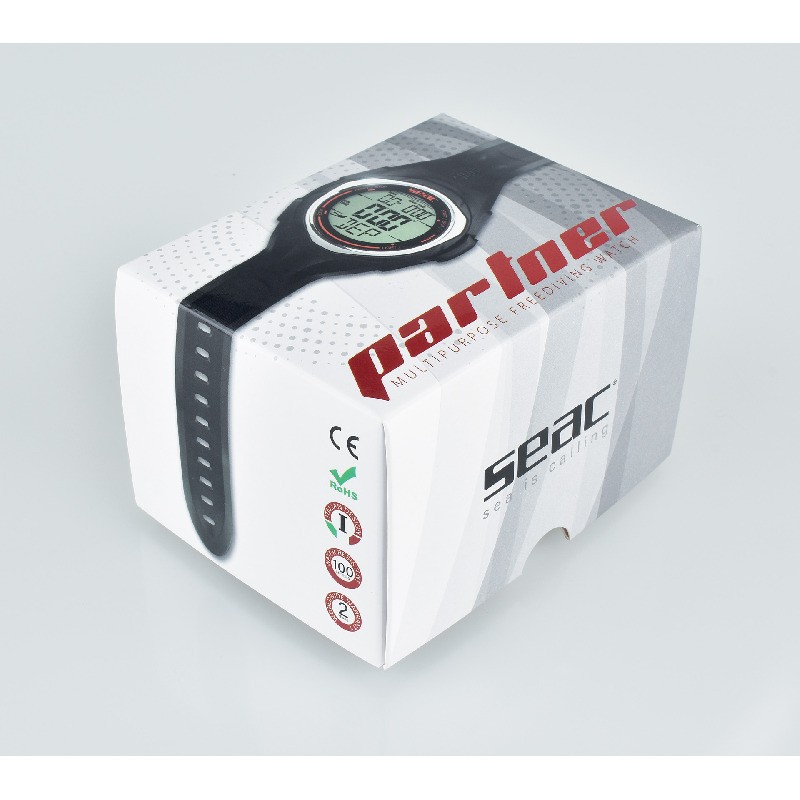 SEAC Partner Dive Computer - Black - Free Diving - Wrist Computer