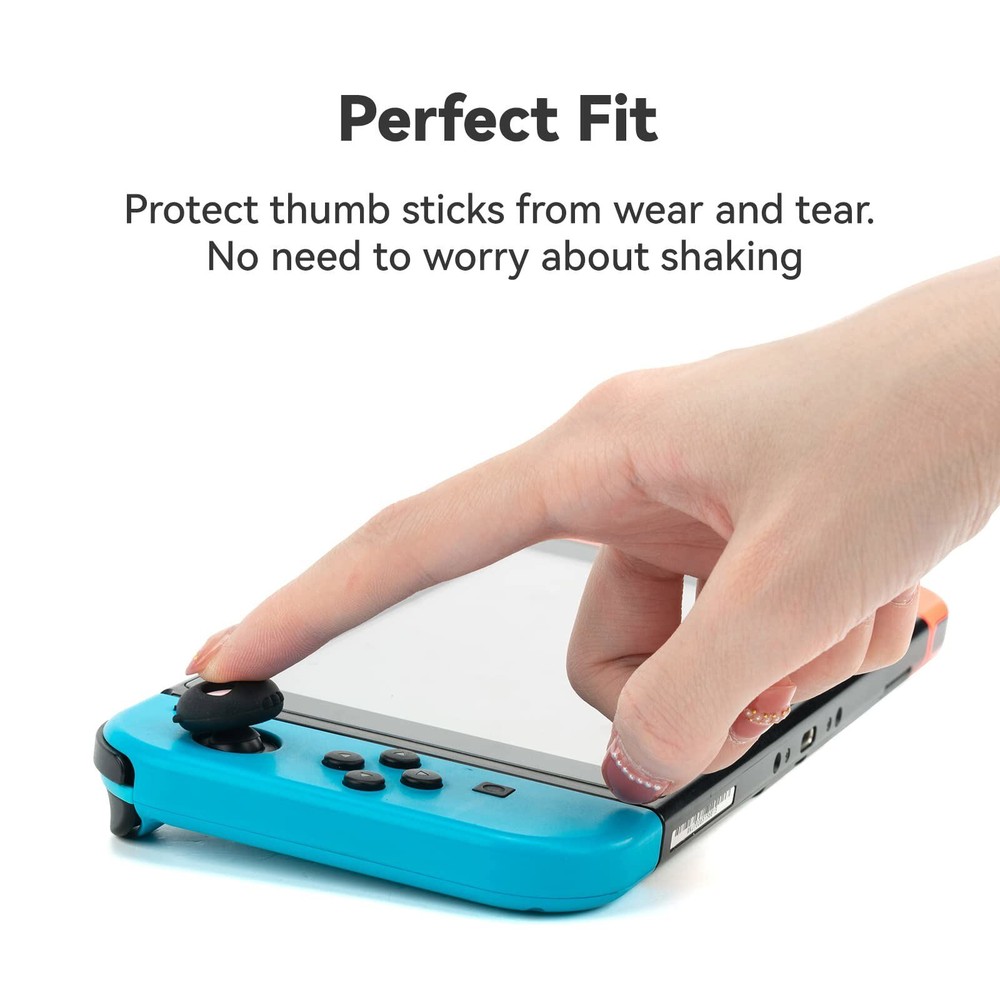 GeekShare Case for Nintendo Switch/OLED HardShell Silicone Joycon Cover Skull