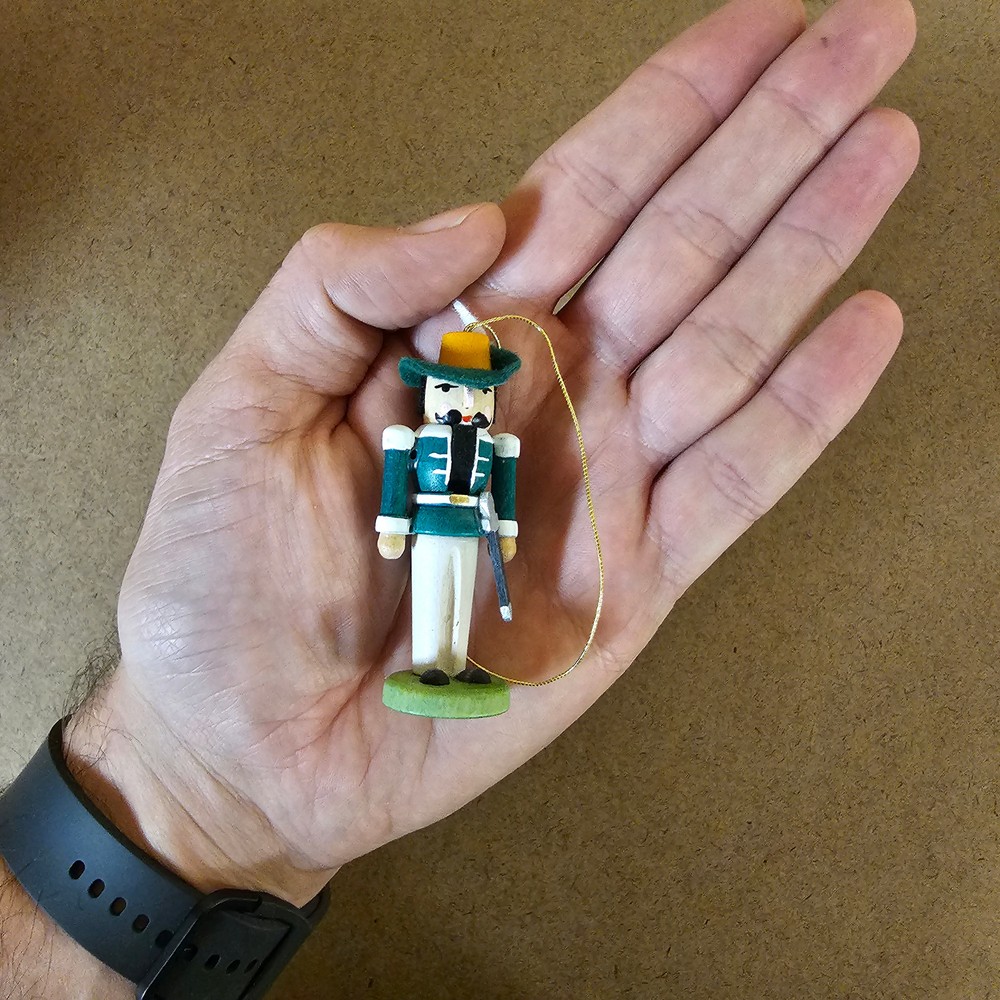 Nutcracker German Ornament Green