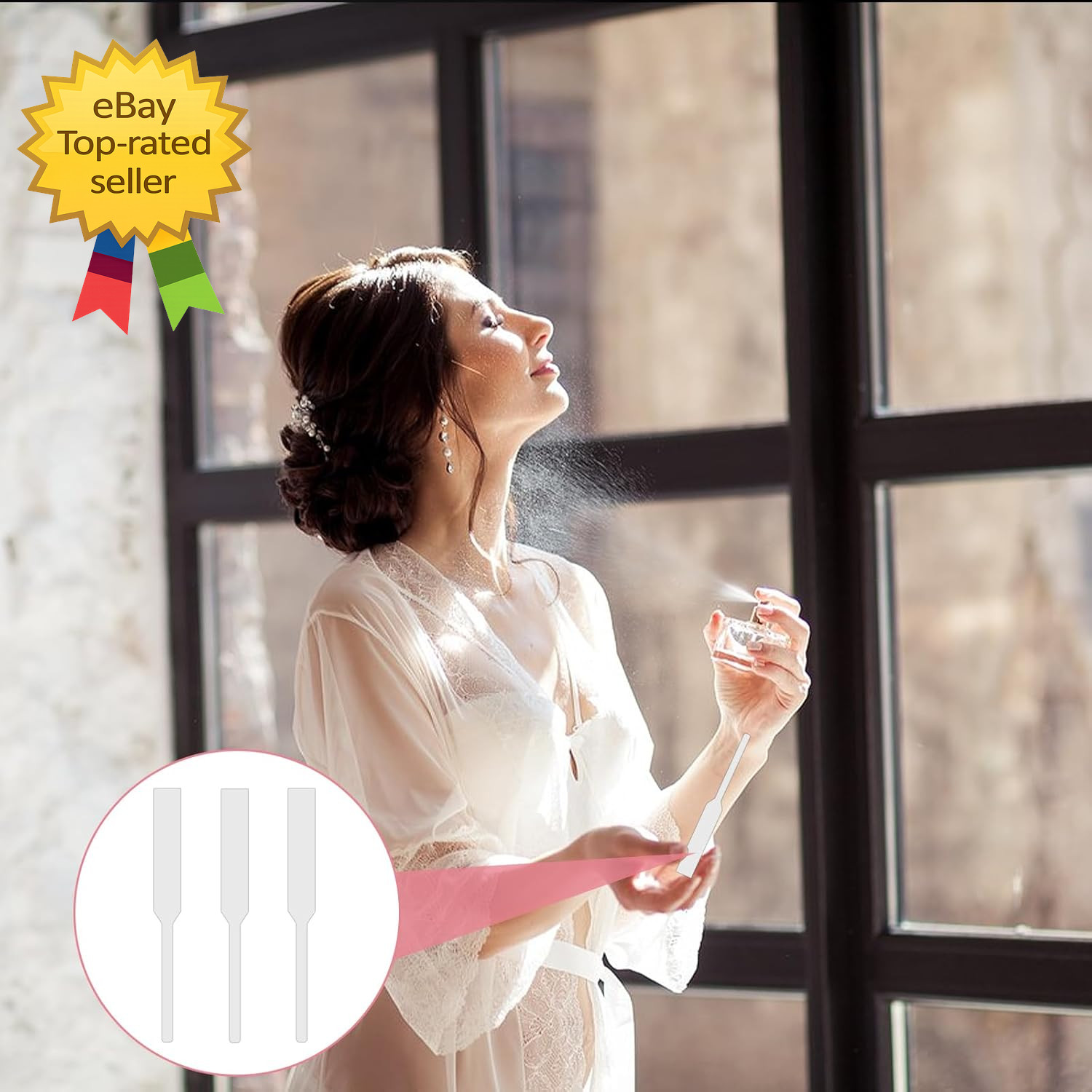 200 PCS Perfume Test Strips Paper Disposable White Perfume Paper Strips Perfume