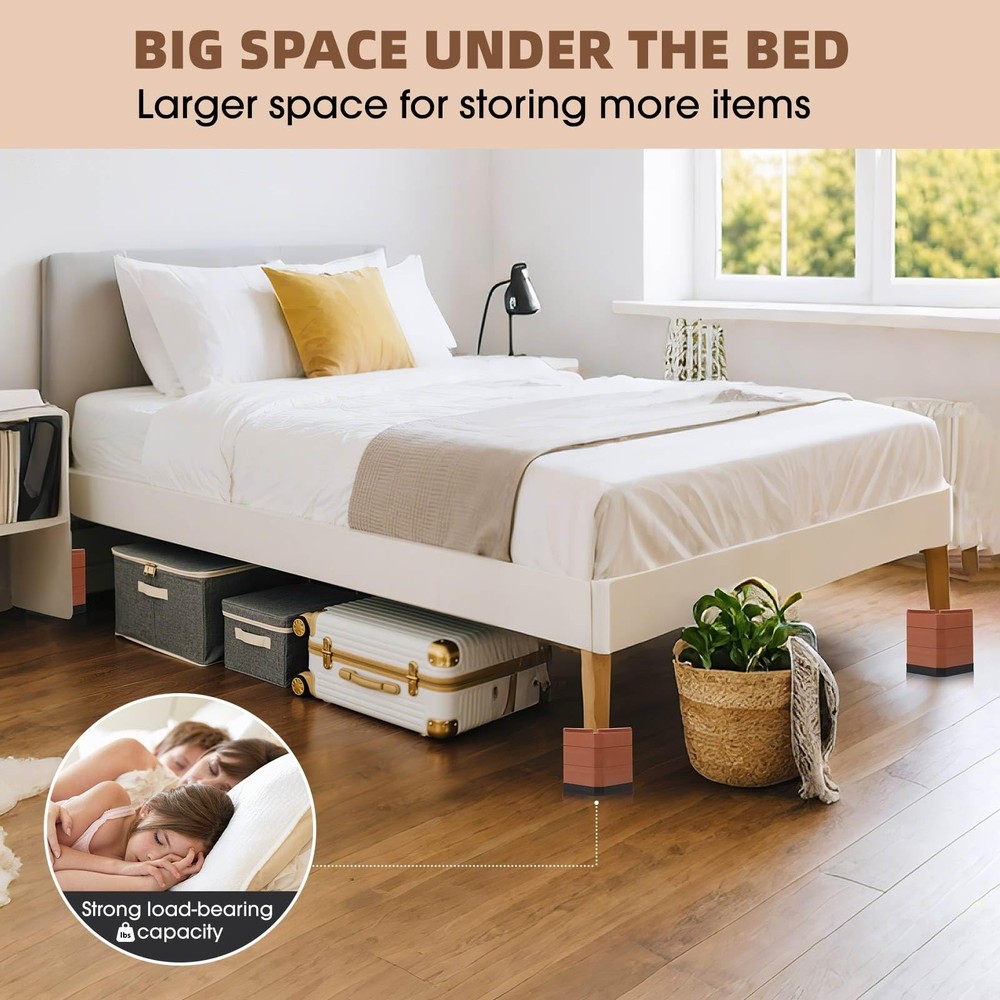 Furniture Risers Bed Risers - Rectangular Adjustable Block Riser for Raising ...