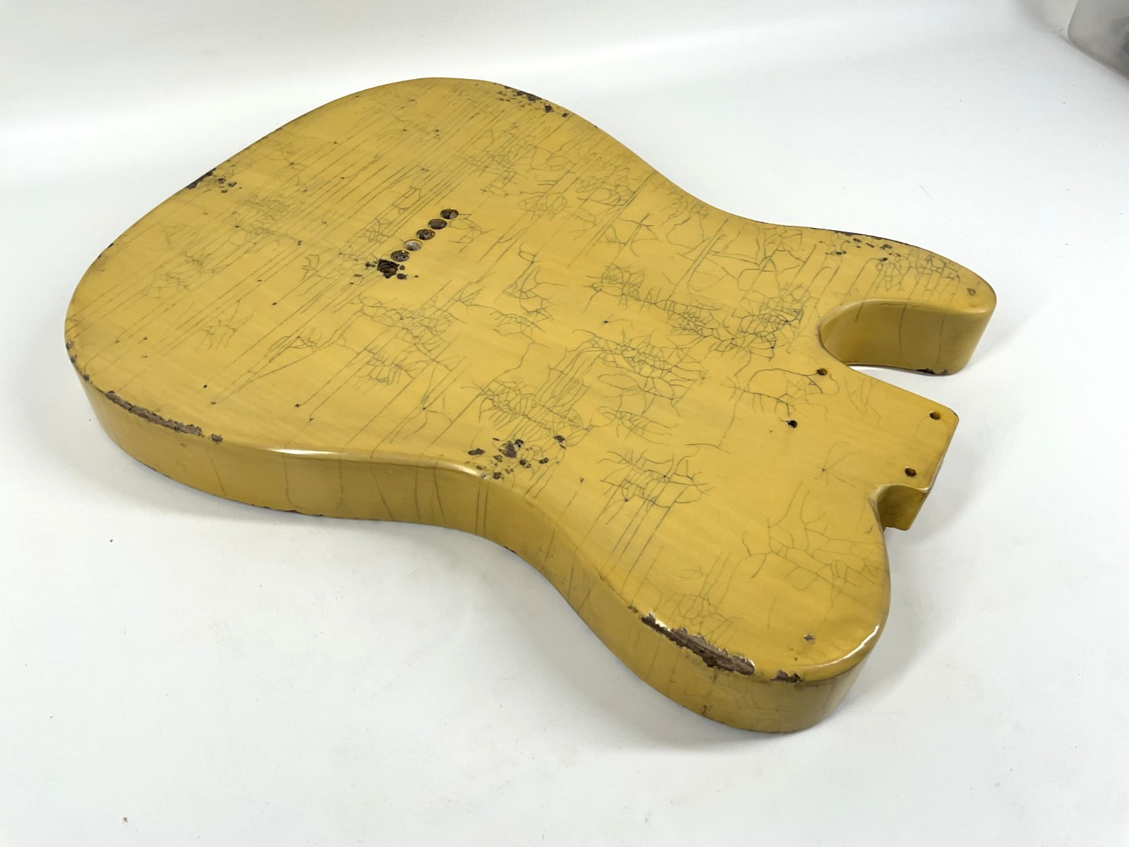 MJT Official Custom Vintage Aged Nitro Guitar Body Mark Jenny VTT Butterscotch