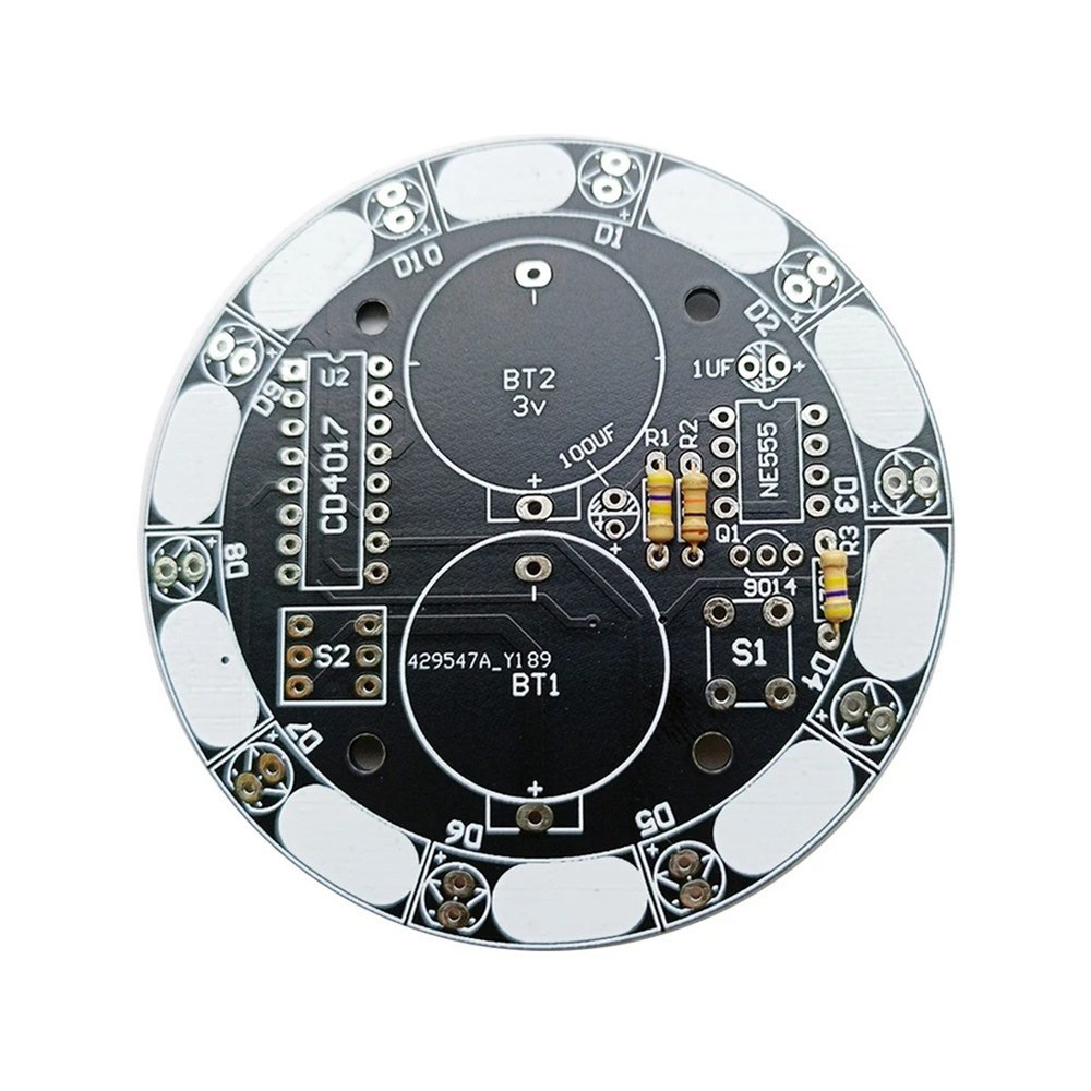 Turntable LED Light DIY Electronic Kit Welding Project Training Module DIY2724