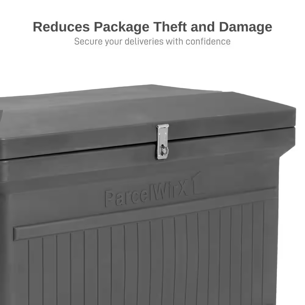 Parcelwirx Graphite Horizontal Lockable Package Delivery Box