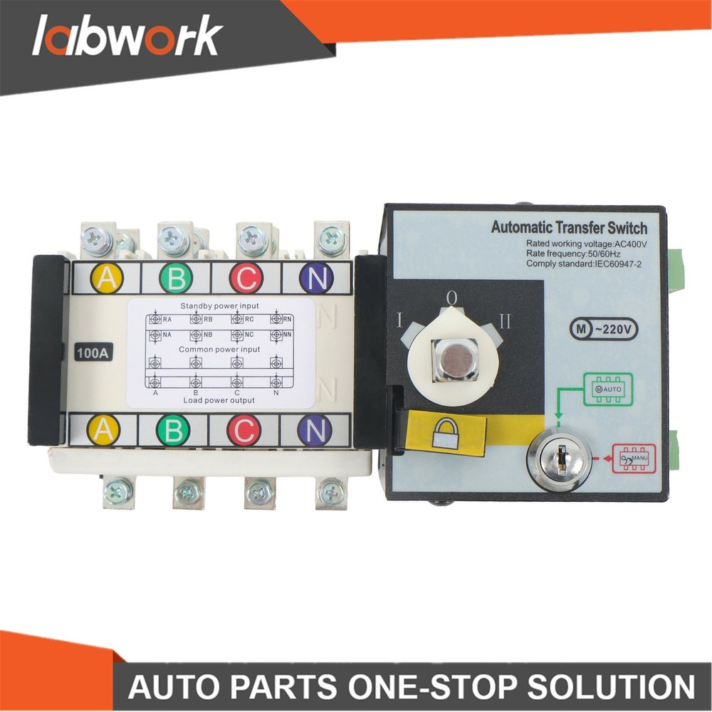 Labwork 100A 4P ATS Generator Automatic Transfer Switch Changeover Switch