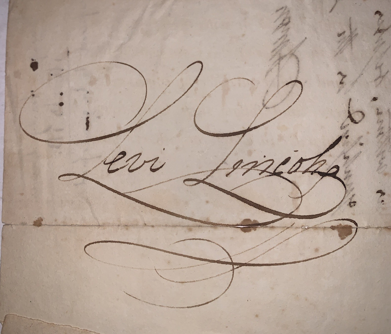 1828, SIGNED by LEVI LINCOLN, JR, MASSACHUSETTS MILITIA COMMISSION, w STATE SEAL