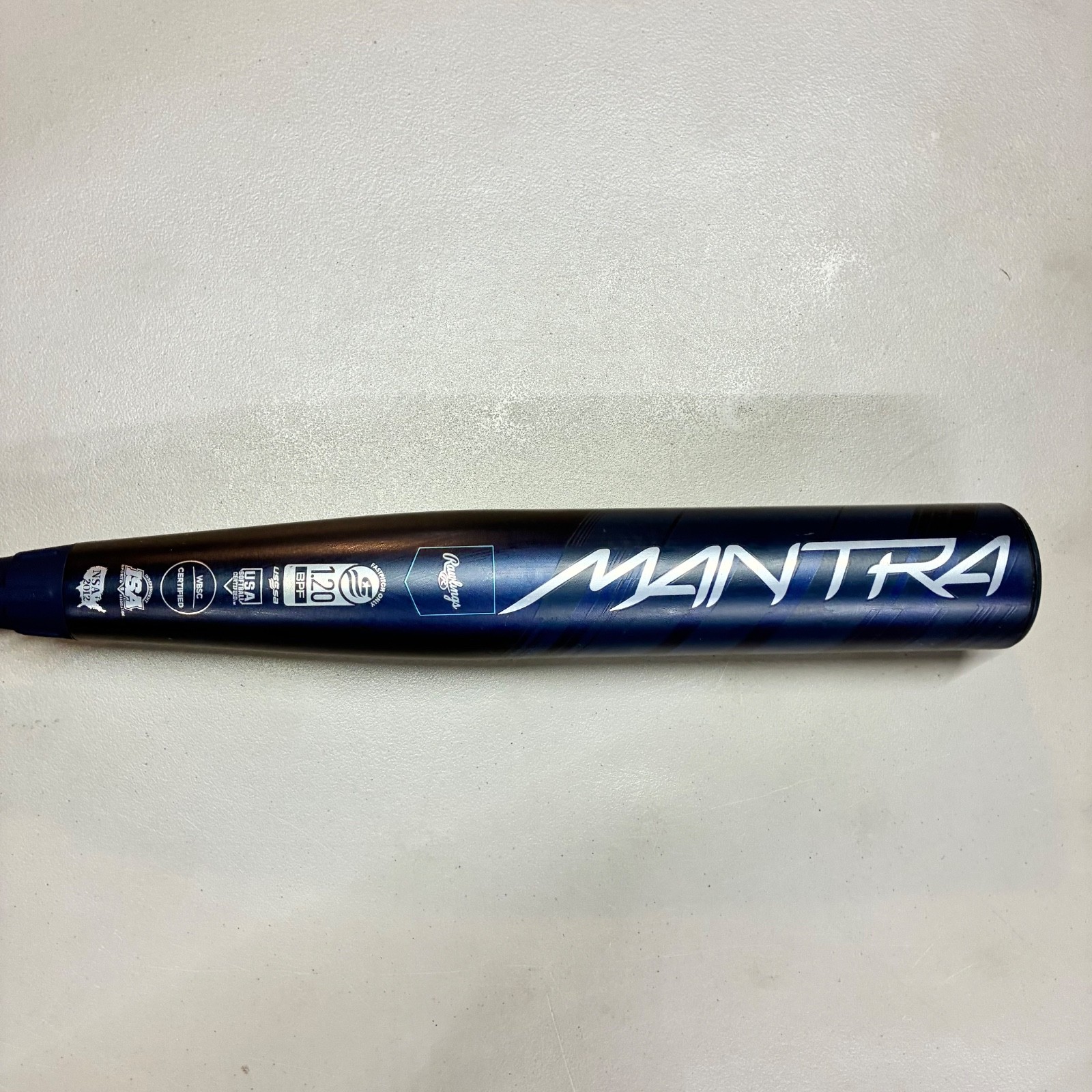 Rawlings Mantra 3.0 Fastpitch -10 Softball Demo Bat 30 / 20 Navy Blue 2 1/4"