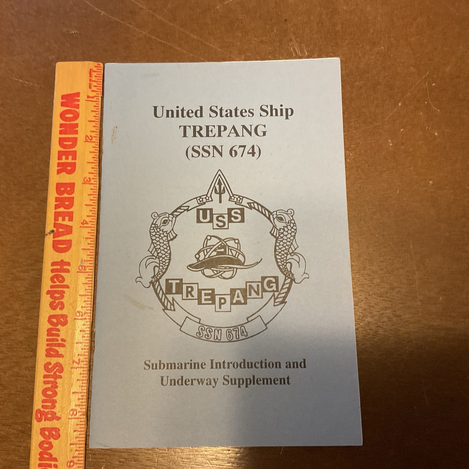 USS TREPANG SSN 674 UNDERWAY SUPPLEMENT VISITORS Handout Pamphlet Vintage