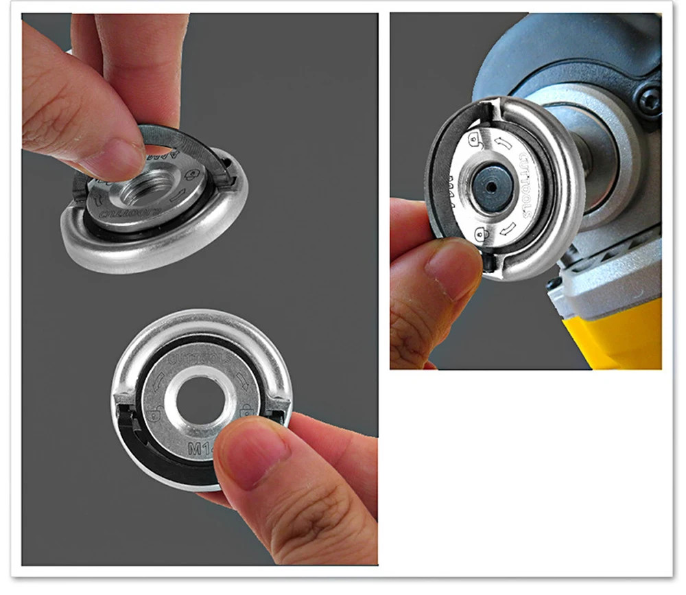 M14 Angle Grinder Quick Release Self-Locking Grinder Pressing Plate Flange Nut