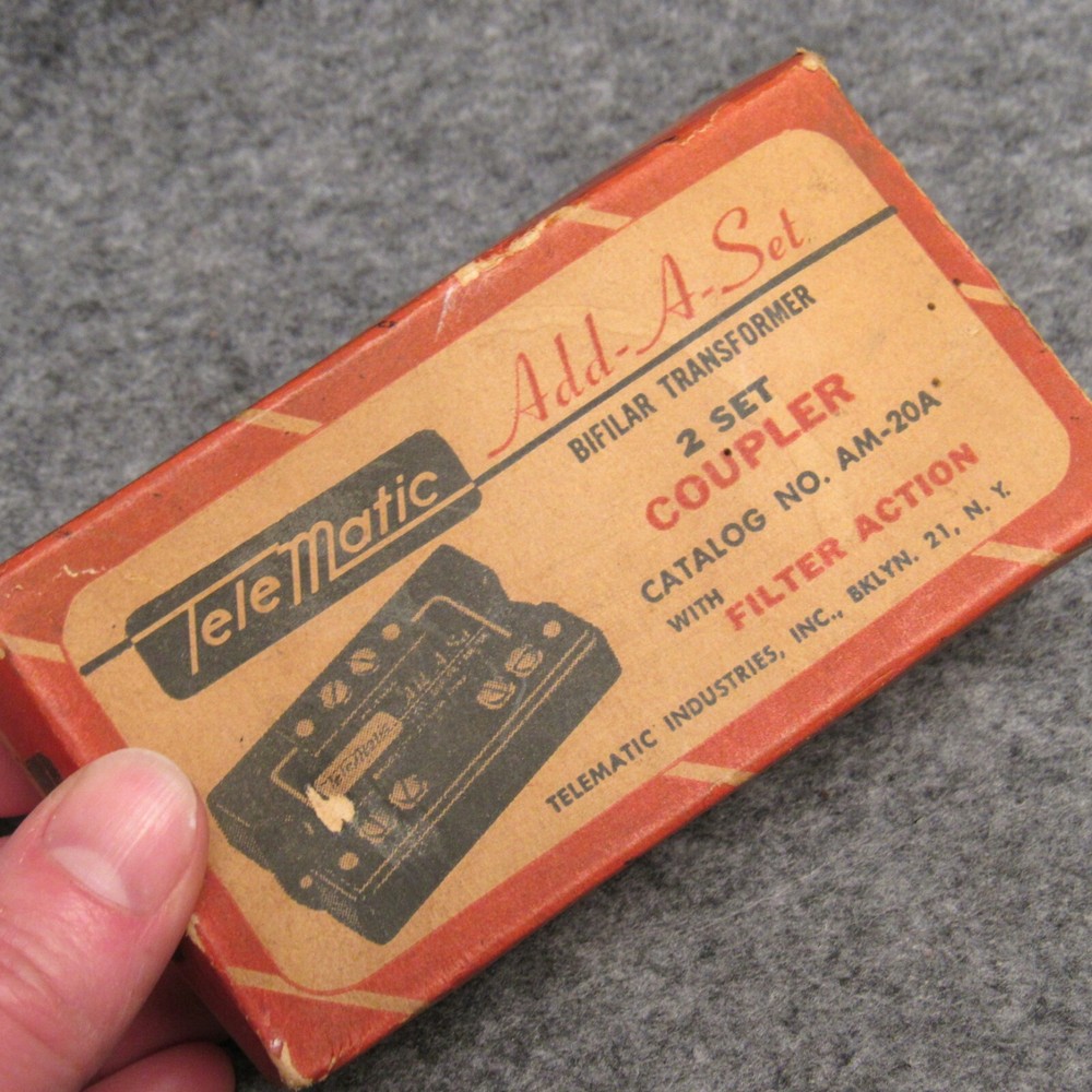 Telematic Add-A-Set Bifilar Transformer 2 Set Coupler AM-20A Telephone Accessory