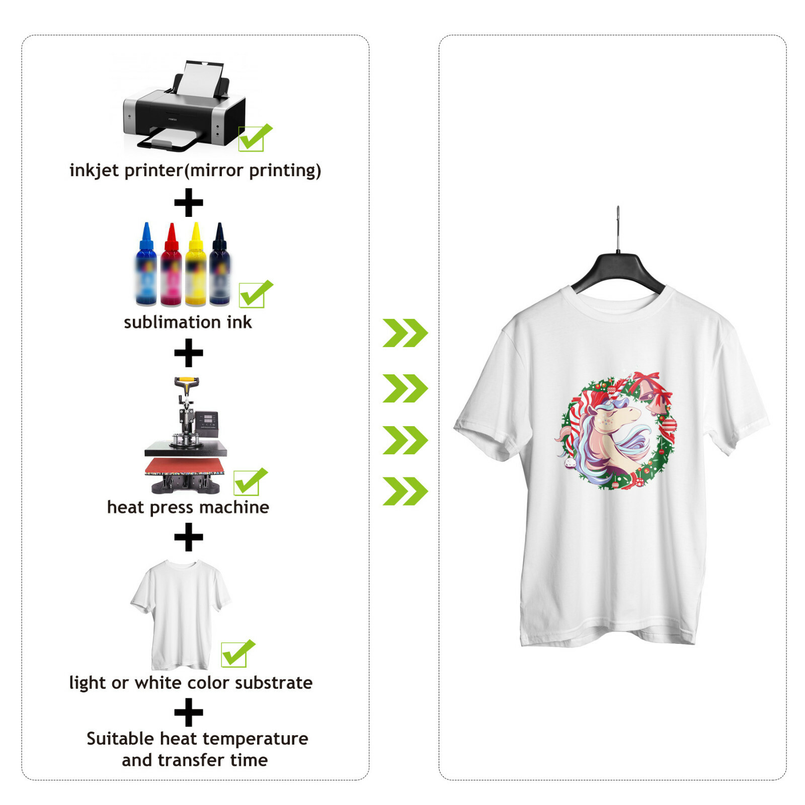 A-SUB Sublimation Paper A4 100 Sheet Sublimation Printer Heat Transfer Tumbler