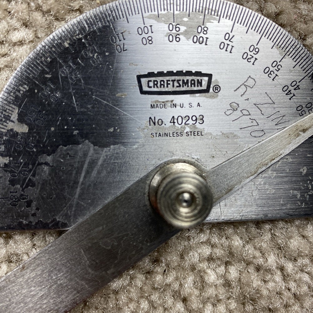 Craftsman No.40293 Protractor