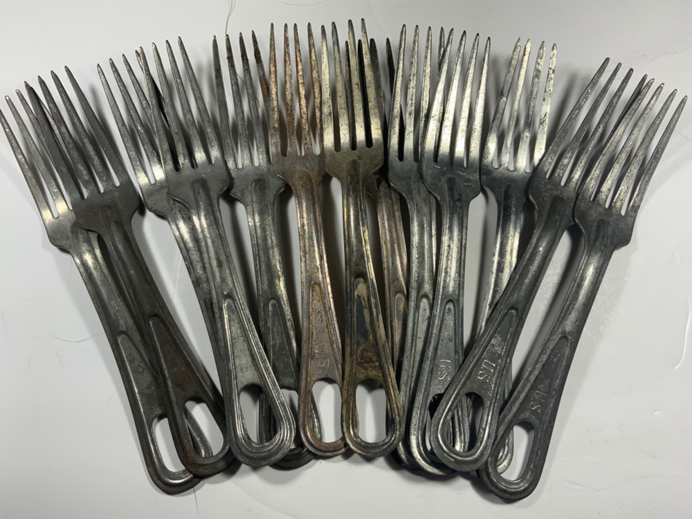 One WW2 US Army Mess Kit Fork